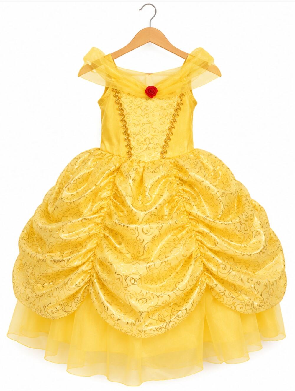 Great Pretenders Princess Belle Dress Size 5-6 Little Girl